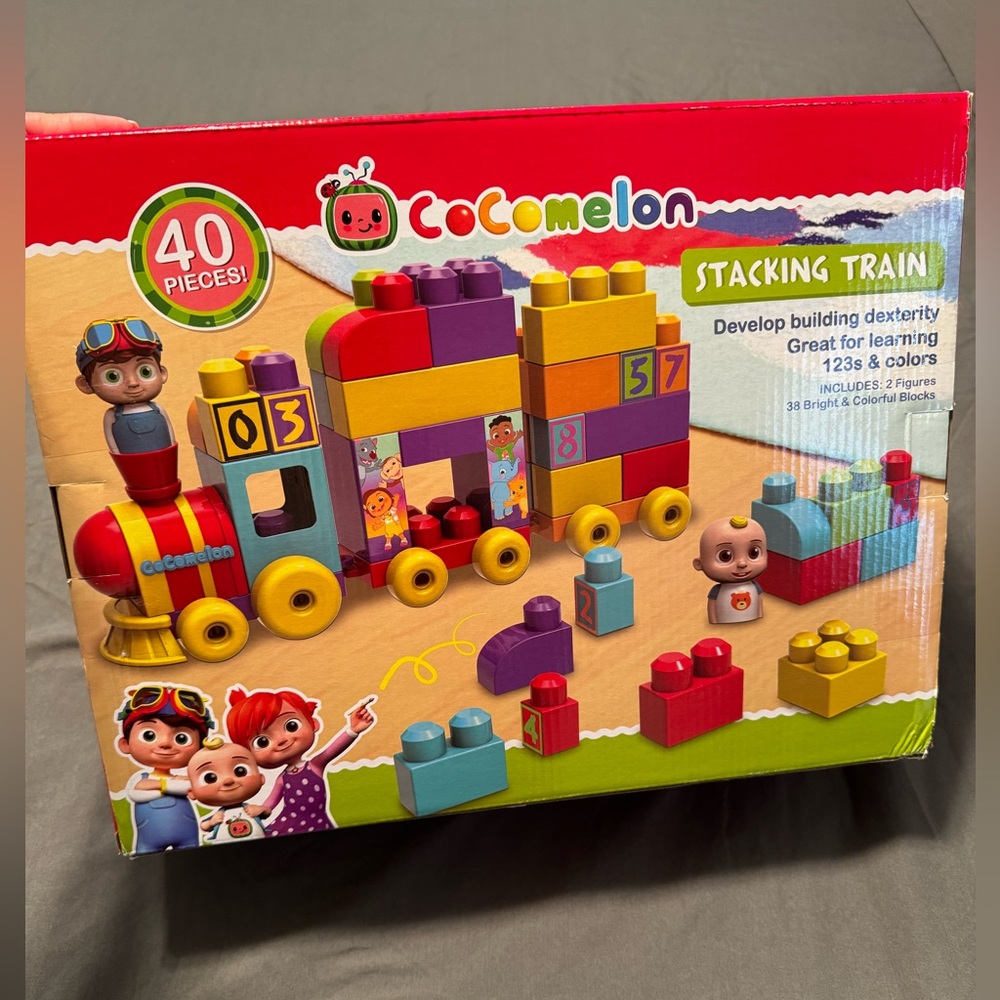 NWT Cocomelon stacking train